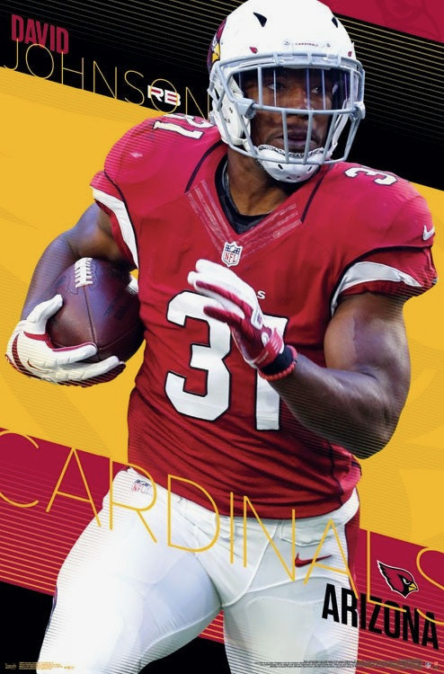 David Johnson Arizona Football Player Graphic Wall Art