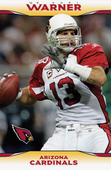 Arizona Cardinals Quarterback #13 Warner Football Poster