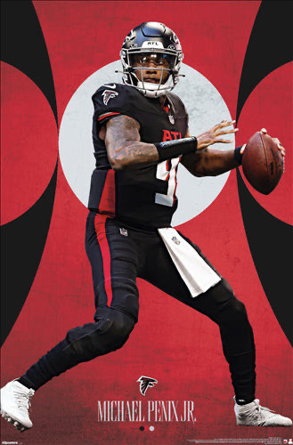 Michael Penix Jr. Atlanta Football Quarterback Poster