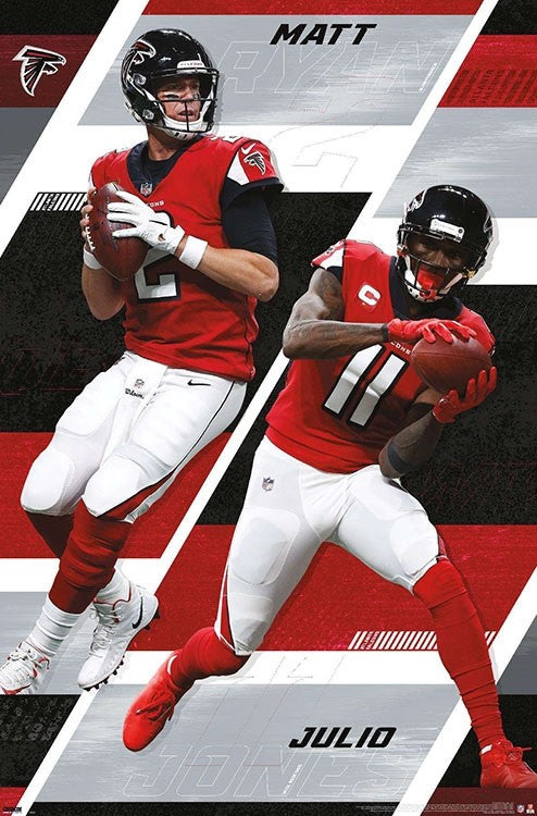 Matt and Julio Football Players Graphic Wall Art