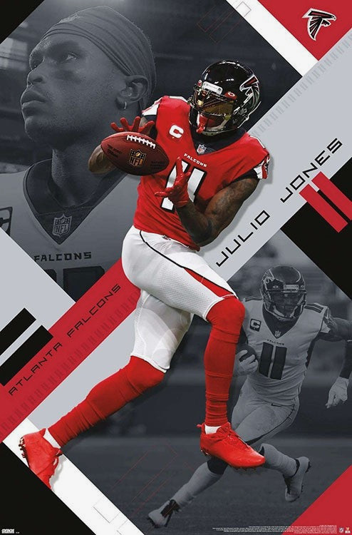 Julio Jones Atlanta Falcons Football Poster