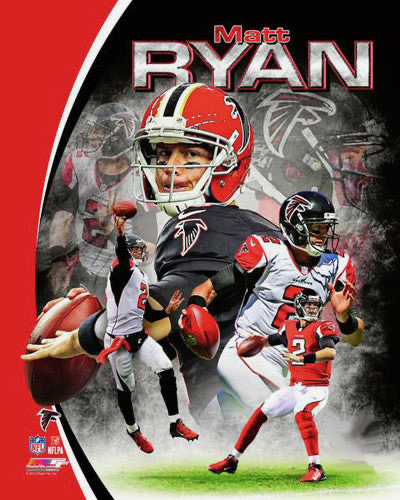 Matt Ryan Atlanta Football Collage Wall Art