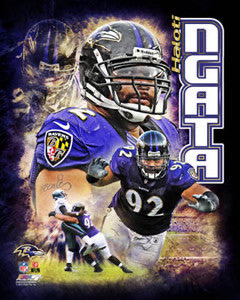 Baltimore Ravens Football Action Collage Wall Art