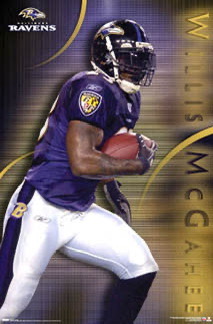 Willis McGahee Baltimore Ravens Football Wall Art
