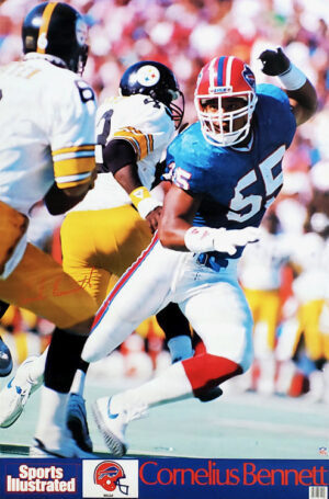 Cornelius Bennett Buffalo Bills Football Action Print