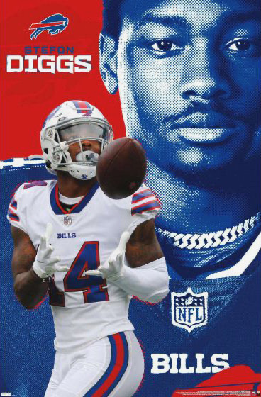 Stefon Diggs Buffalo Bills Football Wall Art Design