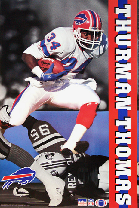 Thurman Thomas Buffalo Football Action Wall Art
