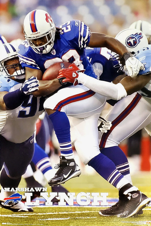 Marshawn Lynch Football Action Poster