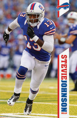Stevie Johnson Buffalo Football Action Wall Art