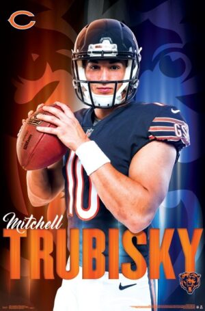 Mitchell Trubisky Football Player Poster Design