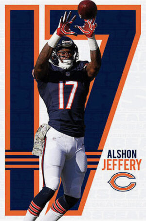 Alshon Jeffery #17 Football Player Wall Art