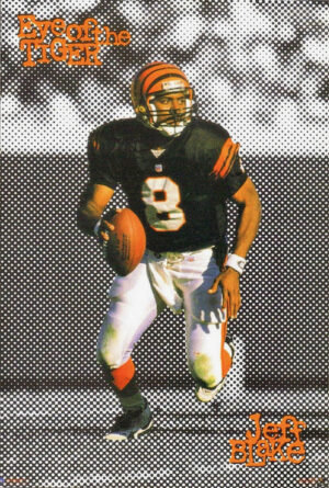 Eye of the Tiger Jeff Blake Football Poster Design