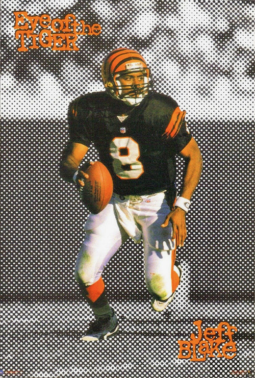 Eye of the Tiger Jeff Blake Football Poster Design