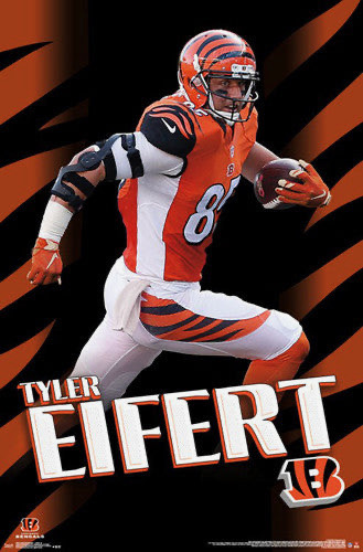 Tyler Eifert Football Player Orange Black Wall Art