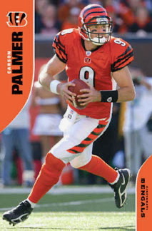 Carson Palmer #9 Football Action Print Design