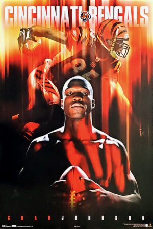 Cincinnati Bengals Chad Johnson Football Poster Design