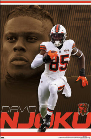 David Njoku Football Player Poster Design