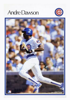 Andre Dawson Chicago Cubs Baseball Action Poster