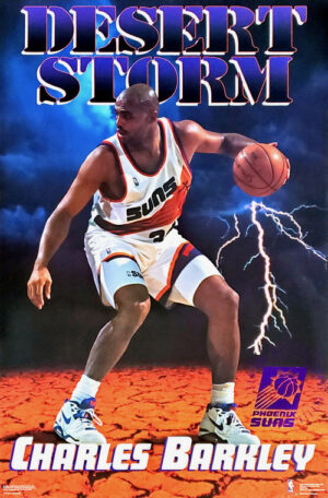 Charles Barkley Desert Storm Basketball Poster