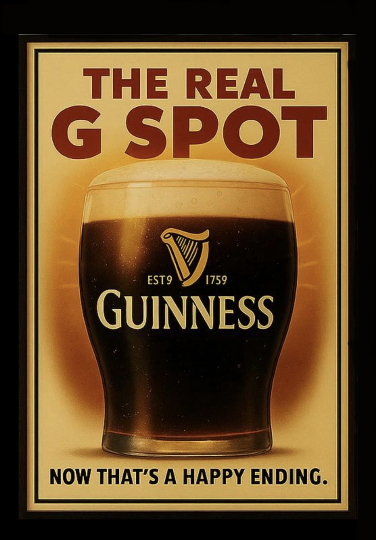 The Real Spot Stout Beer Pub Wall Art Print