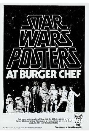 Star Wars Burger Chef Promotional Poster Design
