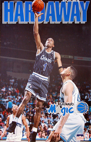 Basketball Hardaway Orlando Magic #1 Action Poster