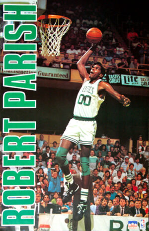 Robert Parish Basketball Action Poster