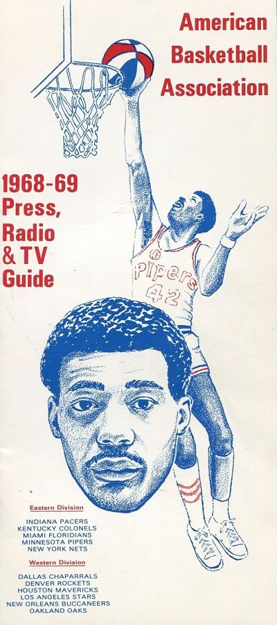 1968-69 American Basketball Association Press Radio & TV Guide