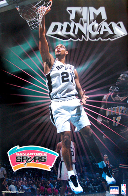 Tim Duncan San Antonio Spurs Basketball Poster