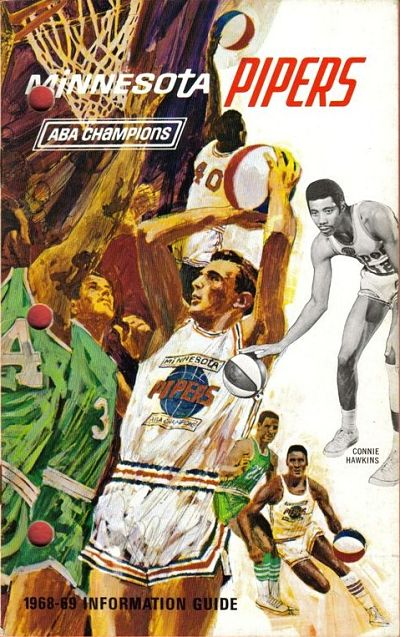 Minnesota Pipers 1968–69 ABA Champions Information Guide Cover