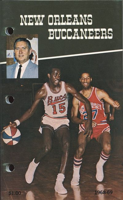 1968-69 New Orleans Buccaneers Basketball Program Cover