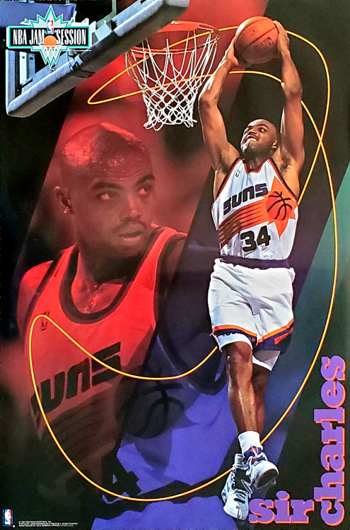 Charles Barkley Phoenix Suns Basketball Poster