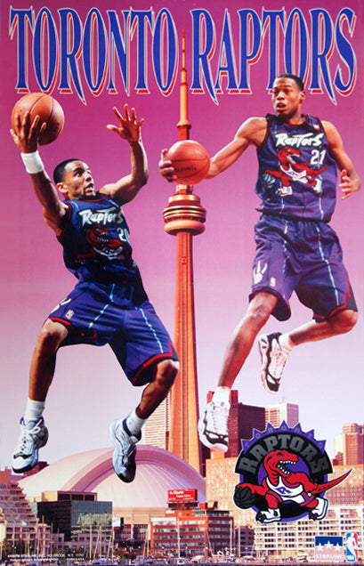 Toronto Raptors Basketball Skyline Poster