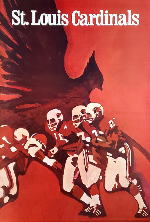St. Louis Cardinals Football Cardinal Illustrated Wall Art
