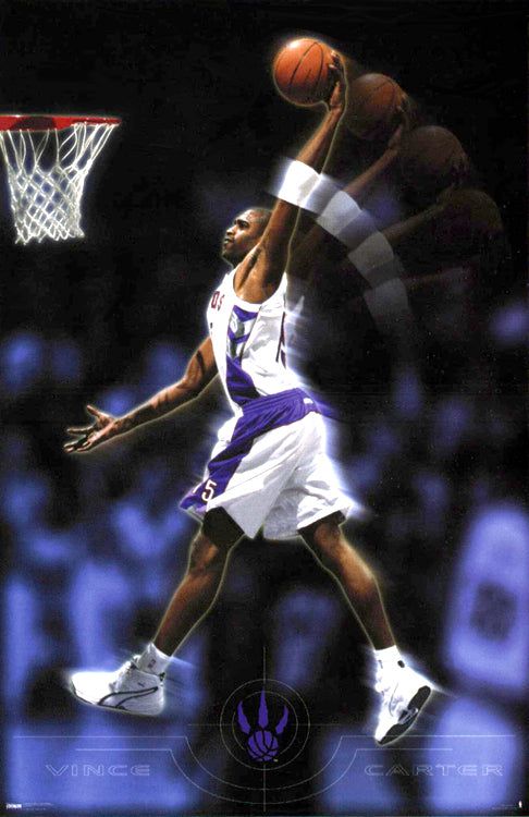 Vince Carter Basketball Dunk Poster