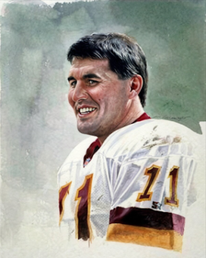 Vintage-Style Football Player #11 Portrait Wall Art