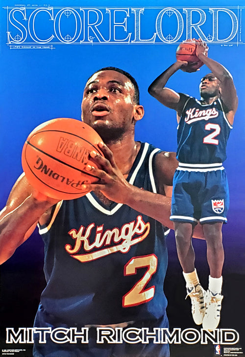 Mitch Richmond Kings Basketball Poster Design