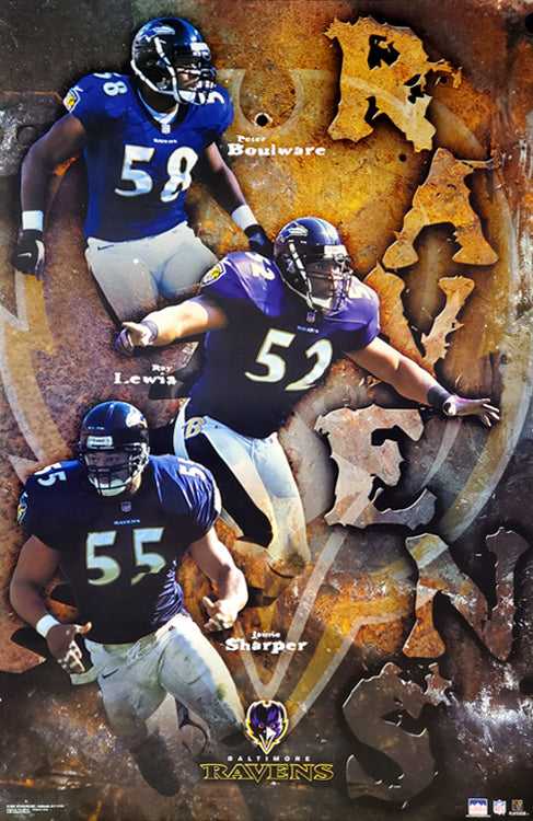Baltimore Ravens Linebackers Football Poster