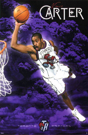 Vince Carter Toronto Raptors Basketball Poster Design