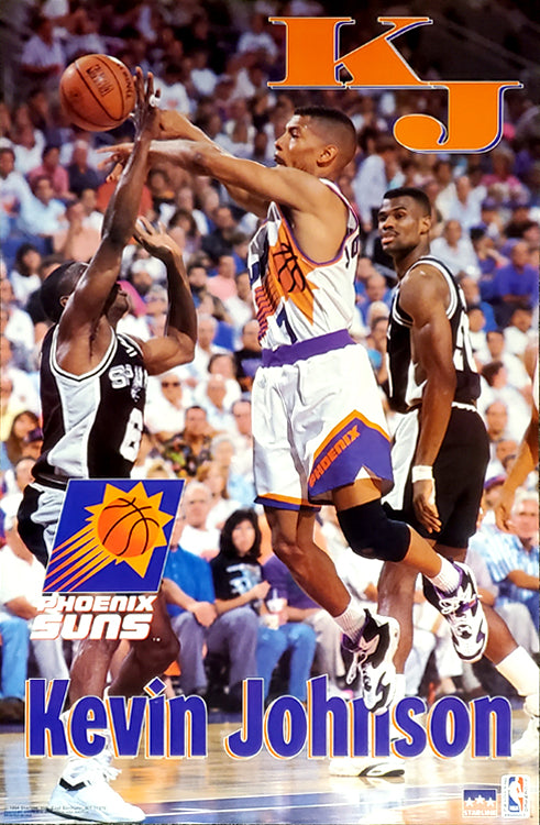 Kevin Johnson Phoenix Suns Basketball Action Poster