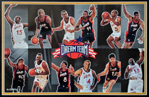 Dream Team Basketball Players Collage Wall Art
