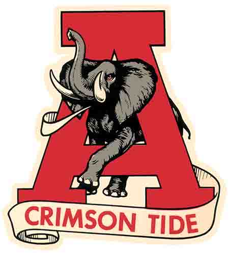 Crimson Tide Elephant Graphic Wall Art
