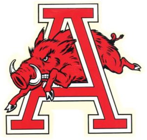 Red Wild Boar and Block Letter A Graphic