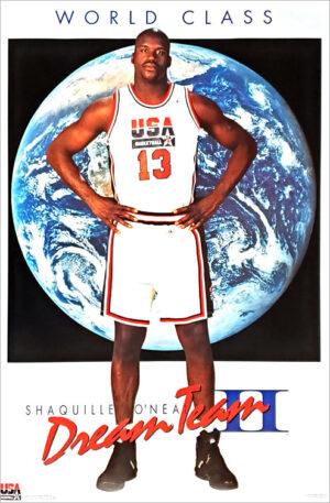 Shaquille O'Neal USA Basketball Dream Team Poster