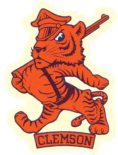 Clemson Tiger Vintage-Style Graphic Print