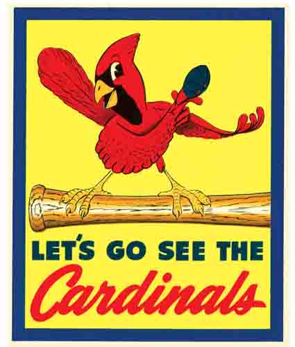 Let’s Go See the Cardinals Cardinal Baseball Wall Art