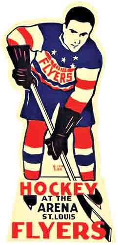 St. Louis Flyers Hockey at the Arena Poster