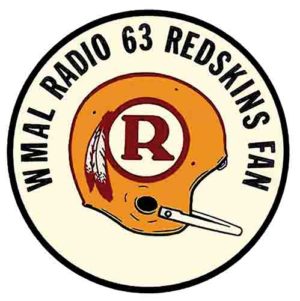 WMAL Radio 63 Football Helmet Fan Graphic