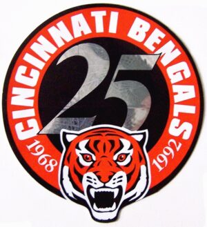 Cincinnati Bengals 25 Tiger Football Design Wall Art